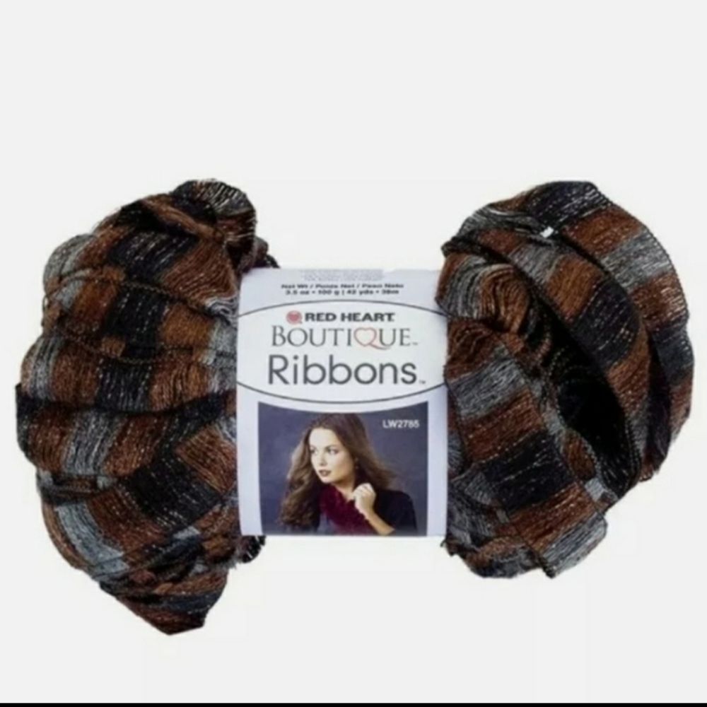 1 Skeins RIBBON YARN Red Heart boutique Chic LUX